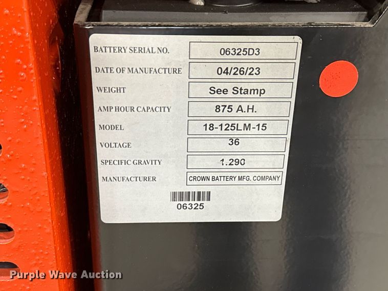 image for item ND9853 2023 Linde E18S forklift