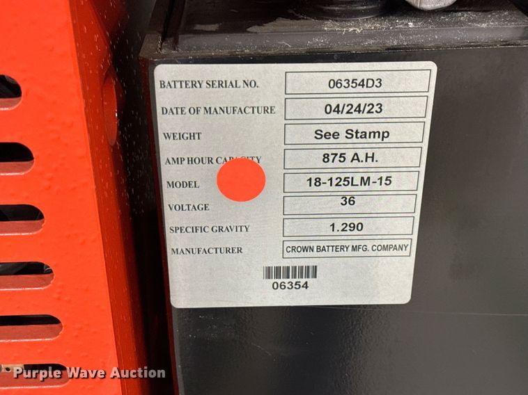 image for item ND9854 2023 Linde E18S forklift