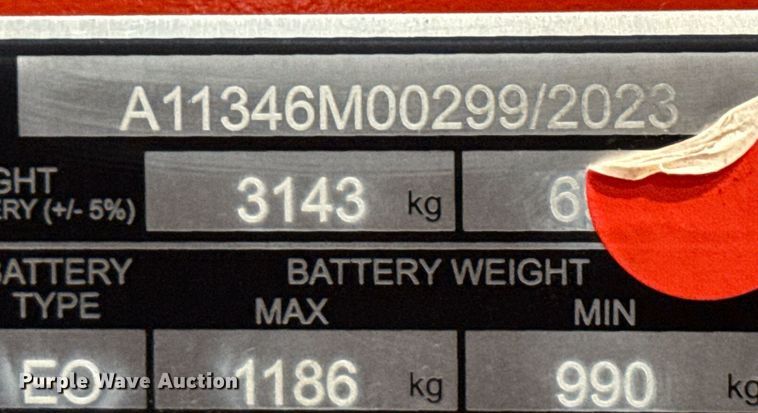 image for item ND9856 2023 Linde E18S forklift