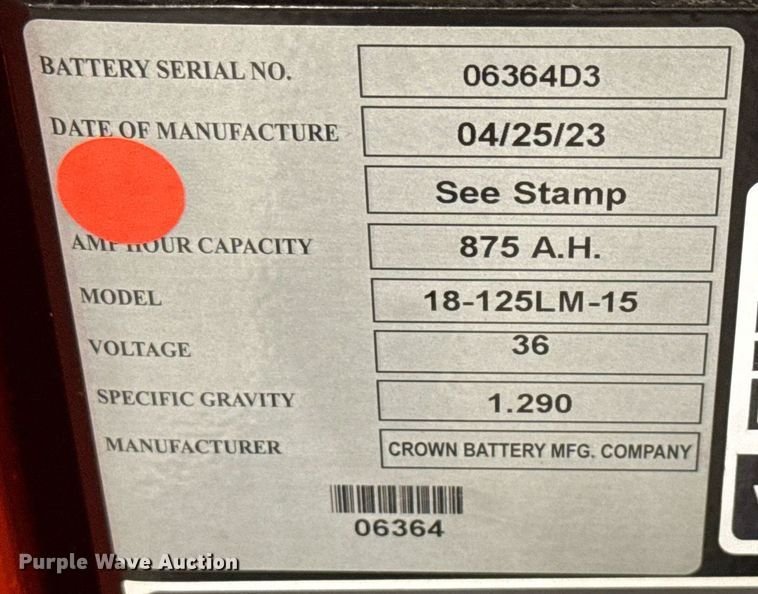 image for item ND9859 2023 Linde E18S forklift
