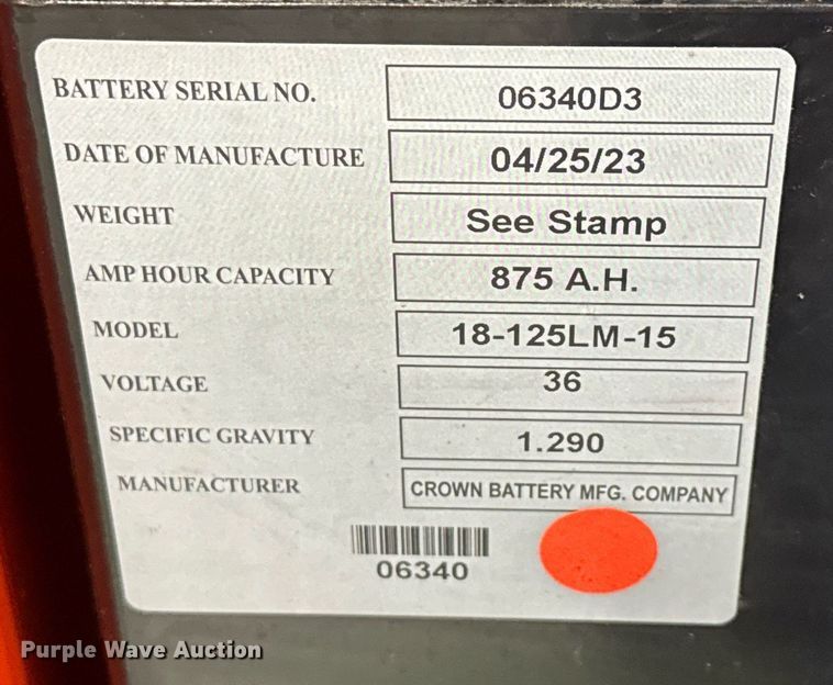 image for item ND9862 2023 Linde E18S forklift