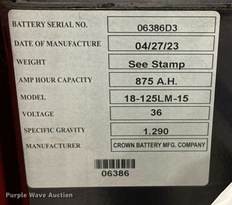 image for item ND9870 2023 Linde E18S forklift