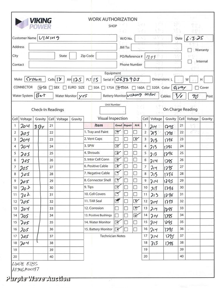 image for item ND9887 2023 Linde E18S forklift