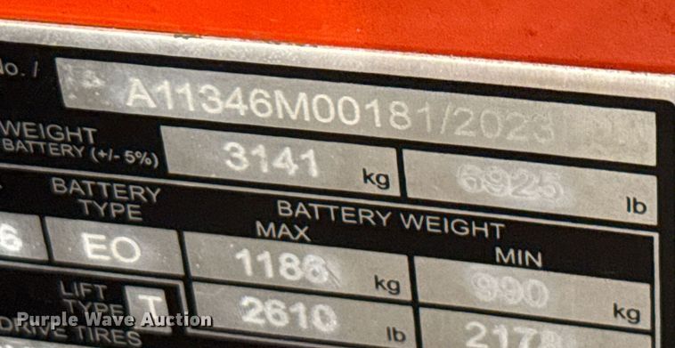 image for item ND9888 2023 Linde E18S forklift