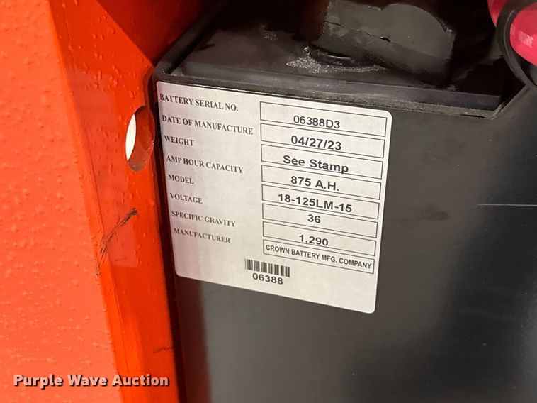 image for item ND9893 2023 Linde E18S forklift