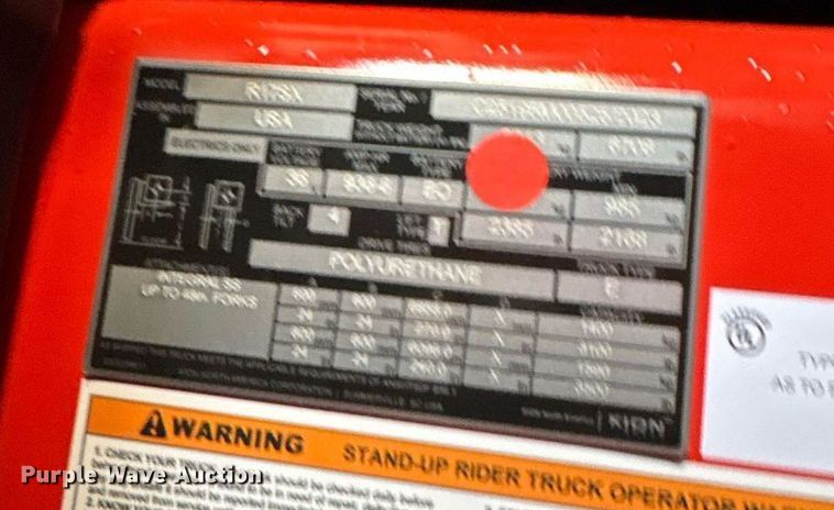 image for item ND9907 2023 Linde R17SX reach truck