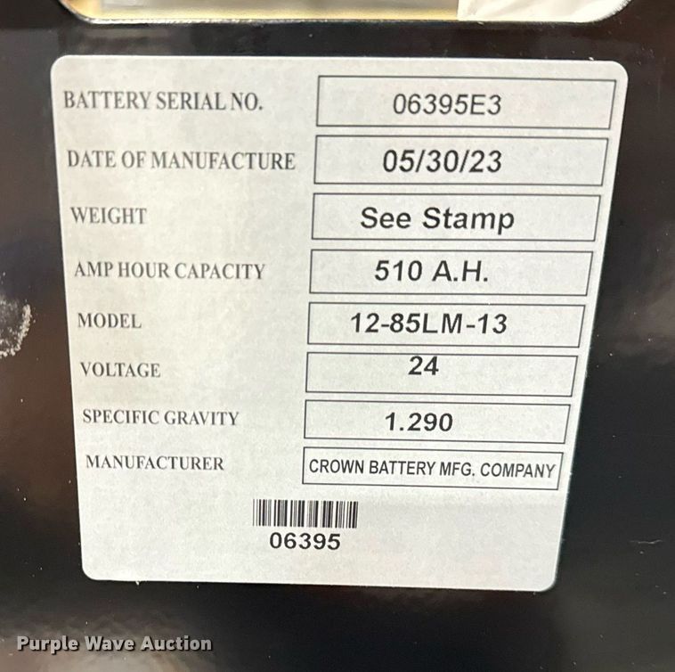 image for item ND9912 2023 Linde EWR30 pallet jack