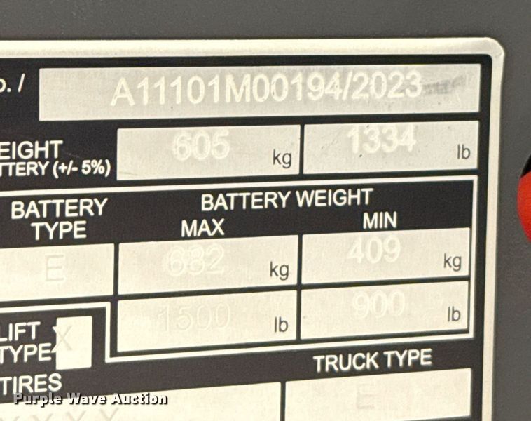 image for item ND9914 2023 Linde EWR30 pallet jack