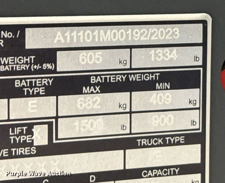 image for item ND9915 2023 Linde EWR30 pallet jack