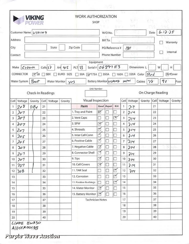 image for item ND9917 2023 Linde EWR30 pallet jack