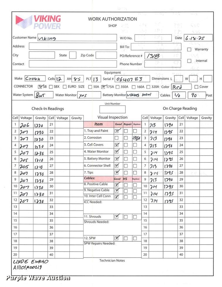 image for item ND9919 2023 Linde EWR40 pallet jack