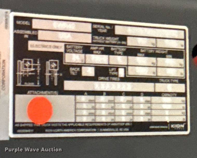 image for item ND9922 2023 Linde EWR40 pallet jack