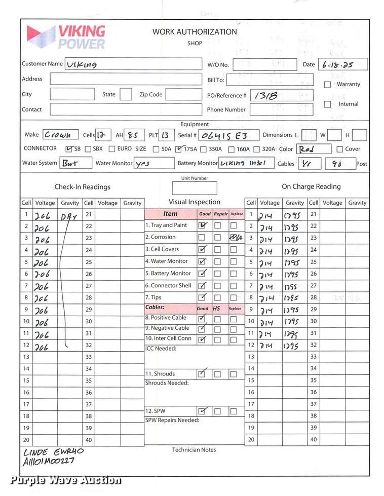 image for item ND9922 2023 Linde EWR40 pallet jack