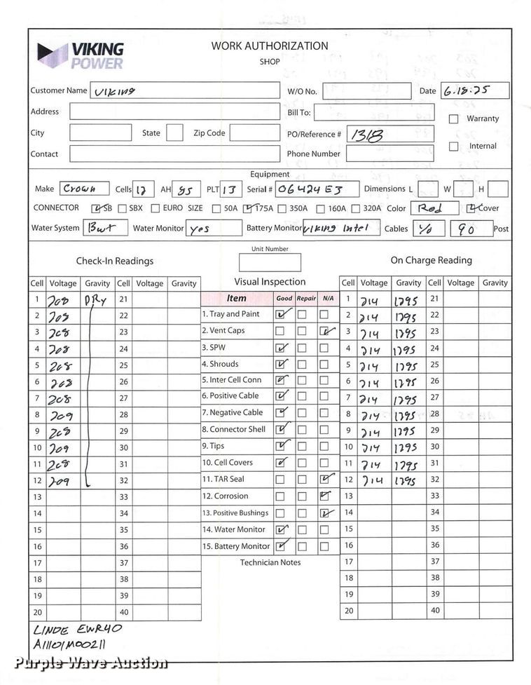 image for item ND9923 2023 Linde EWR40 pallet jack