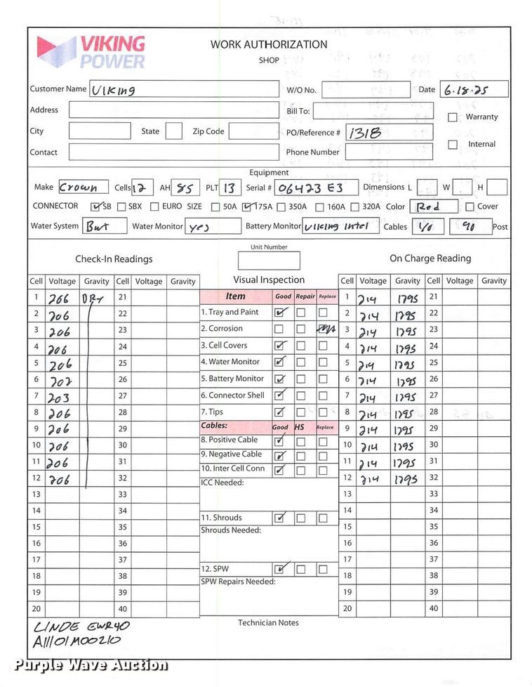 image for item ND9928 2023 Linde EWR40 pallet jack