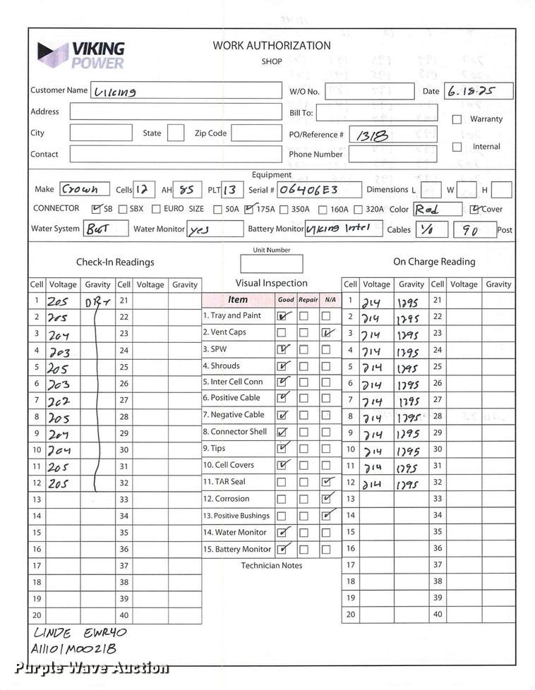 image for item ND9935 2023 Linde EWR40 pallet jack
