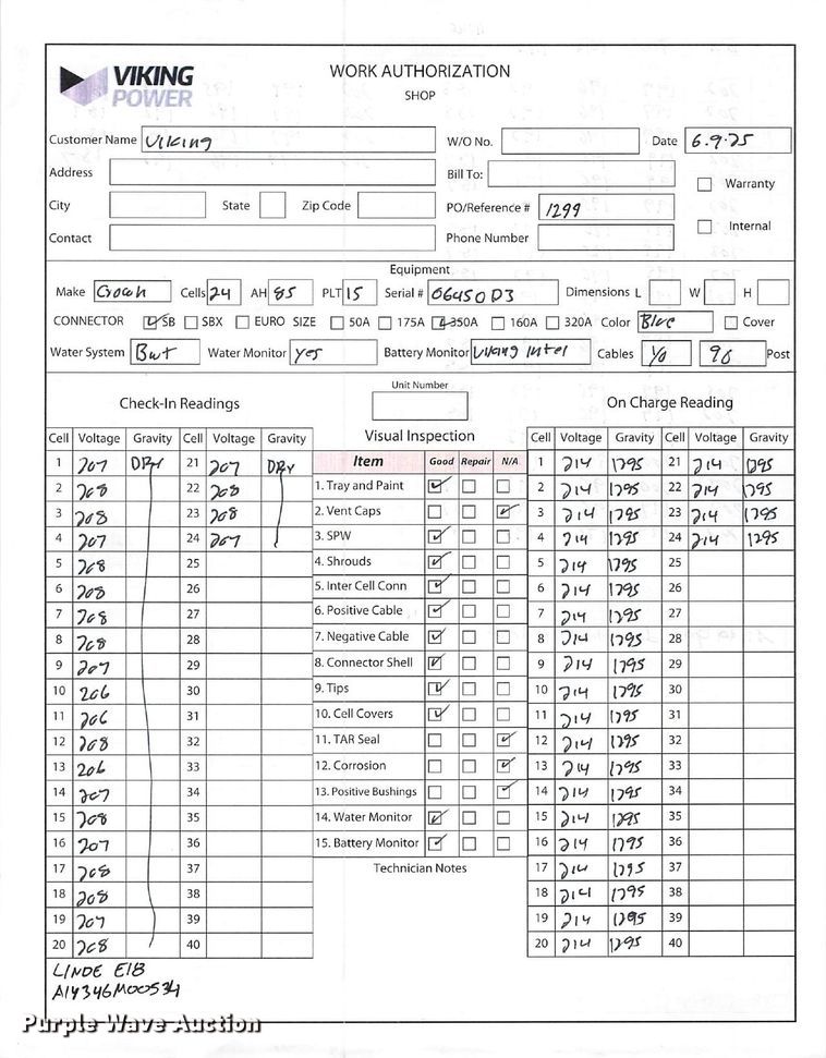 image for item ND9973 2023 Linde E18 forklift
