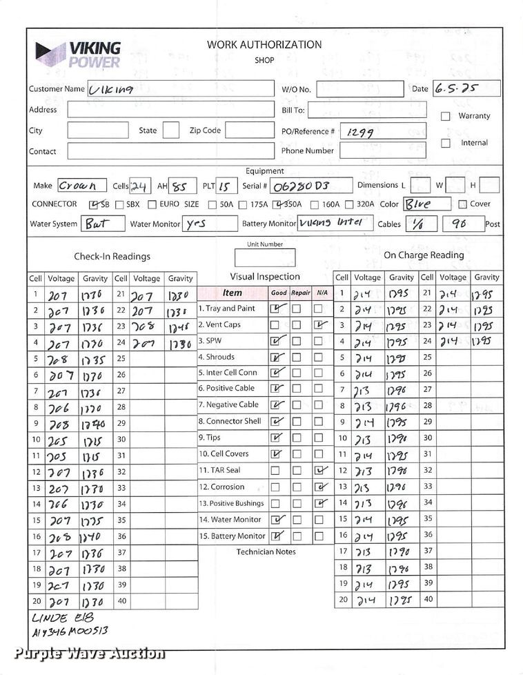 image for item ND9974 2023 Linde E18 forklift