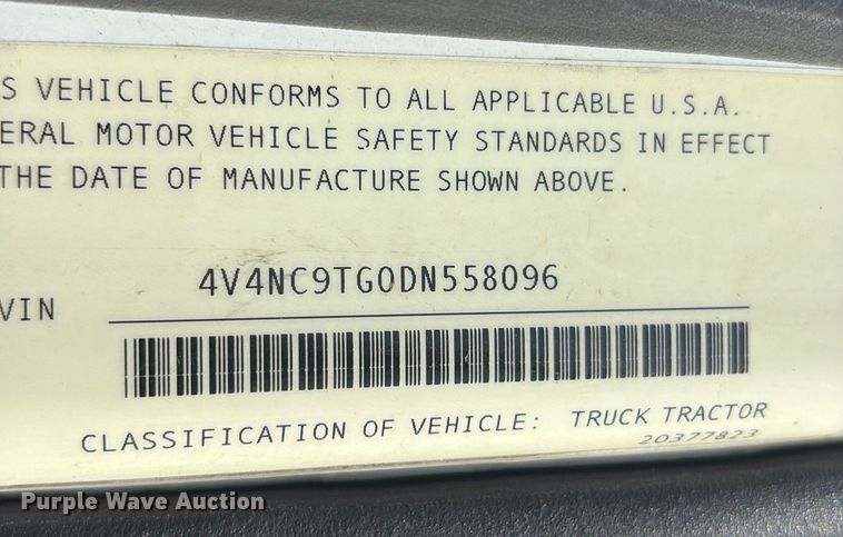 image for item DM1911 2013 Volvo VNL semi truck