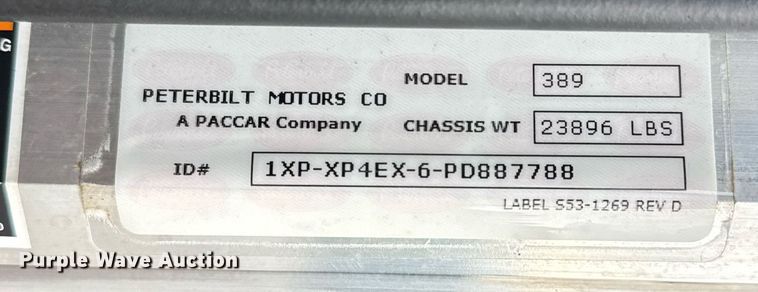 image for item DM5745 2023 Peterbilt 389 semi truck