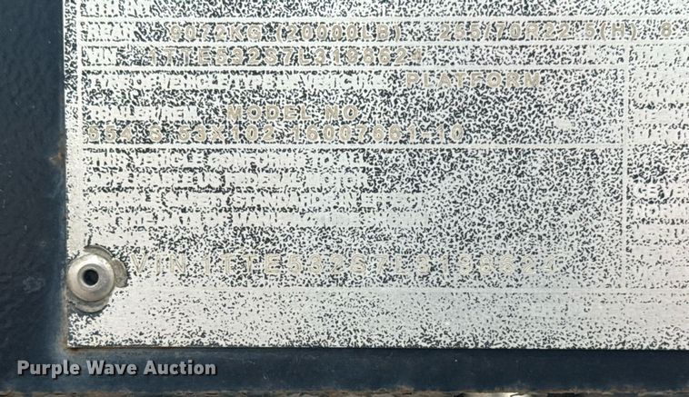 image for item DM5747 2020 Transcraft drop deck equipment trailer