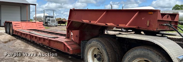 image for item DT6622 1976 Trailbec FB-600-DE lowboy equipment trailer