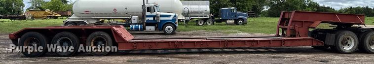image for item DT6622 1976 Trailbec FB-600-DE lowboy equipment trailer