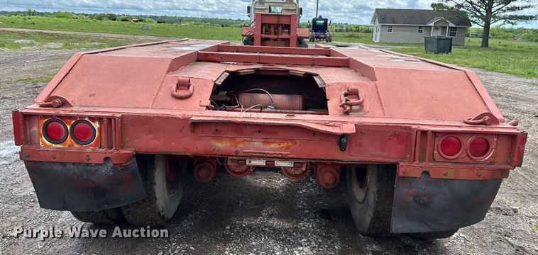 image for item DT6622 1976 Trailbec FB-600-DE lowboy equipment trailer