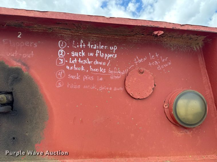 image for item DT6622 1976 Trailbec FB-600-DE lowboy equipment trailer