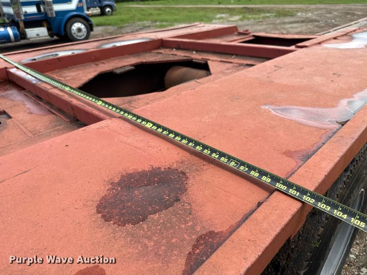 image for item DT6622 1976 Trailbec FB-600-DE lowboy equipment trailer