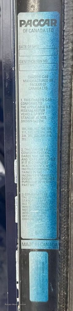 image for item DT6627 2005 Kenworth T300 truck cab and chassis