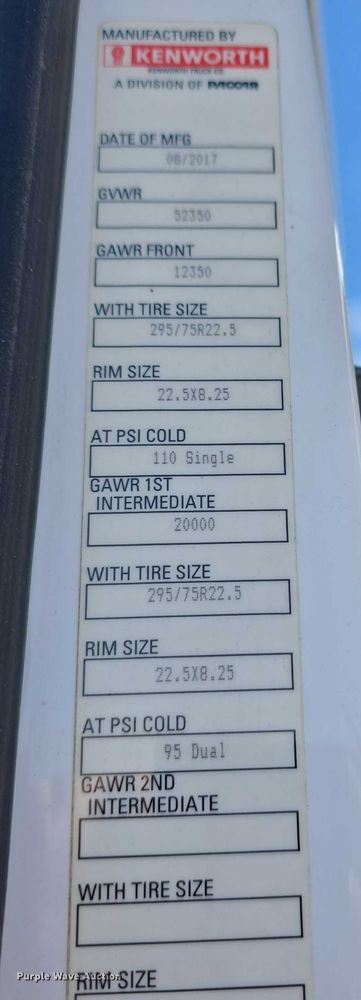 image for item DT6886 2018 Kenworth T880 semi truck