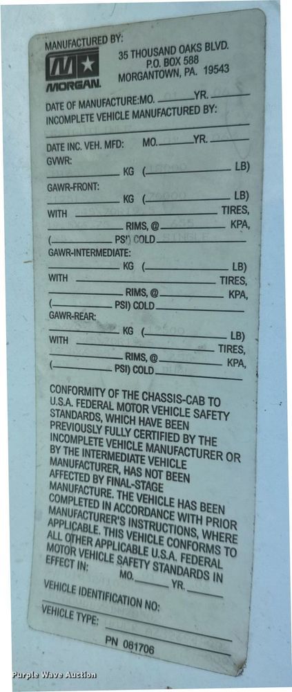 image for item DV4061 2006 Freightliner Business Class M2 box truck