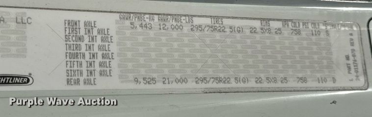 image for item DV4076 2015 Freightliner Business Class M2 semi truck