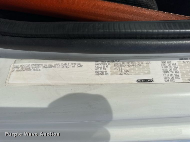 image for item DV4077 2017 Freightliner Business Class M2 semi truck