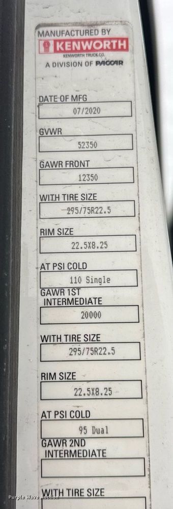 image for item DV4078 2021 Kenworth T680 semi truck