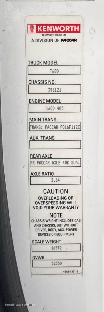 image for item DV4078 2021 Kenworth T680 semi truck