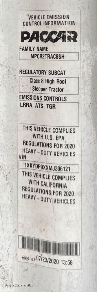 image for item DV4078 2021 Kenworth T680 semi truck