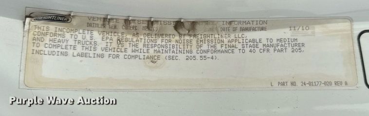 image for item DV4082 2011 Freightliner Business Class M2 flatbed truck