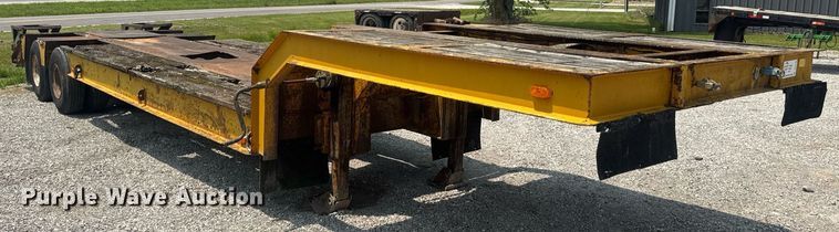 image for item DV4135 1970 Luttig drop deck equipment trailer