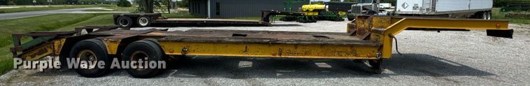 image for item DV4135 1970 Luttig drop deck equipment trailer