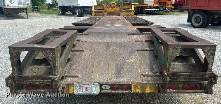 image for item DV4135 1970 Luttig drop deck equipment trailer