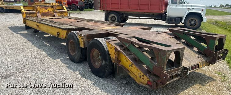 image for item DV4135 1970 Luttig drop deck equipment trailer