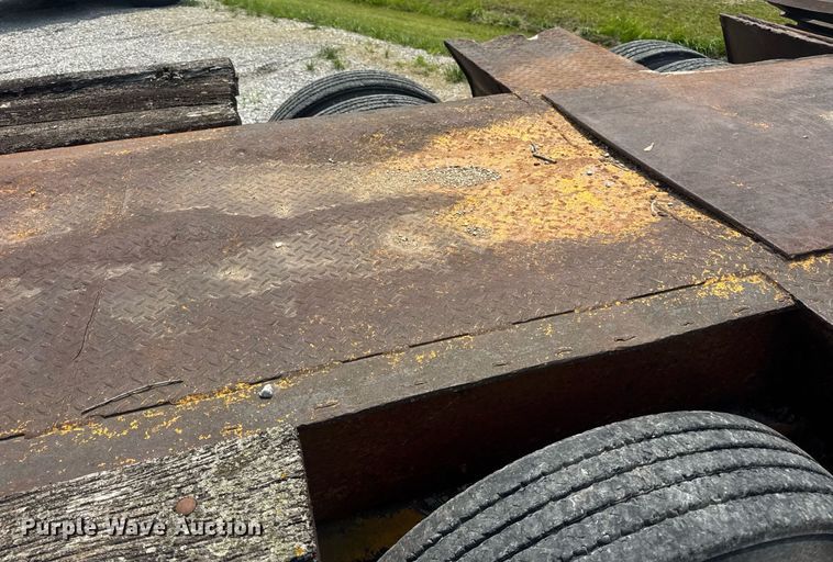 image for item DV4135 1970 Luttig drop deck equipment trailer