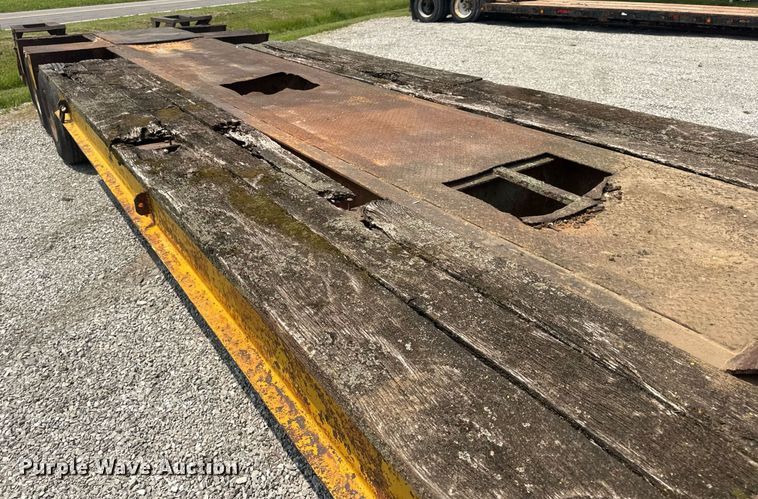 image for item DV4135 1970 Luttig drop deck equipment trailer