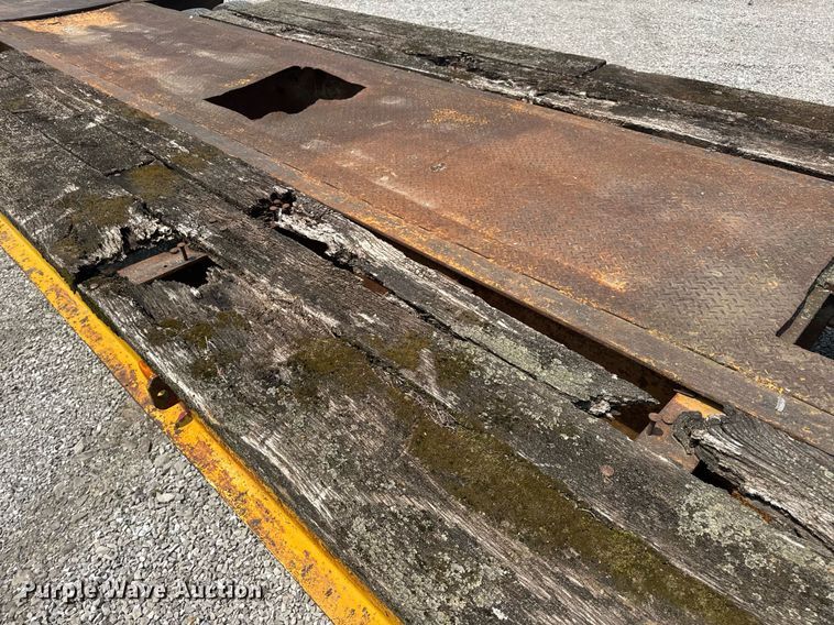 image for item DV4135 1970 Luttig drop deck equipment trailer