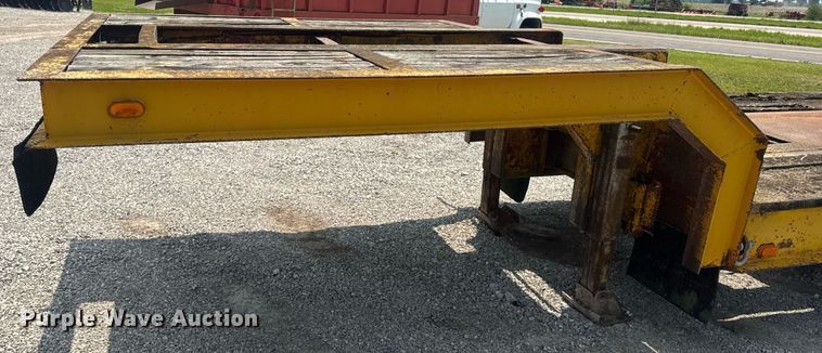 image for item DV4135 1970 Luttig drop deck equipment trailer