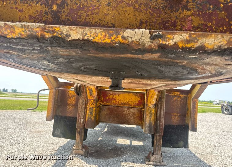 image for item DV4135 1970 Luttig drop deck equipment trailer