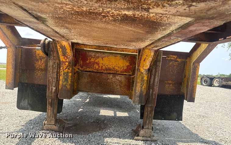 image for item DV4135 1970 Luttig drop deck equipment trailer