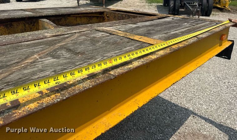 image for item DV4135 1970 Luttig drop deck equipment trailer